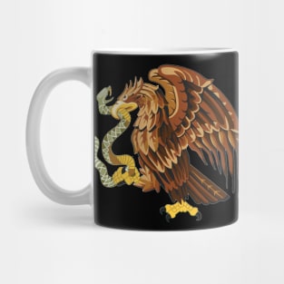 Eagle with snake. Mug